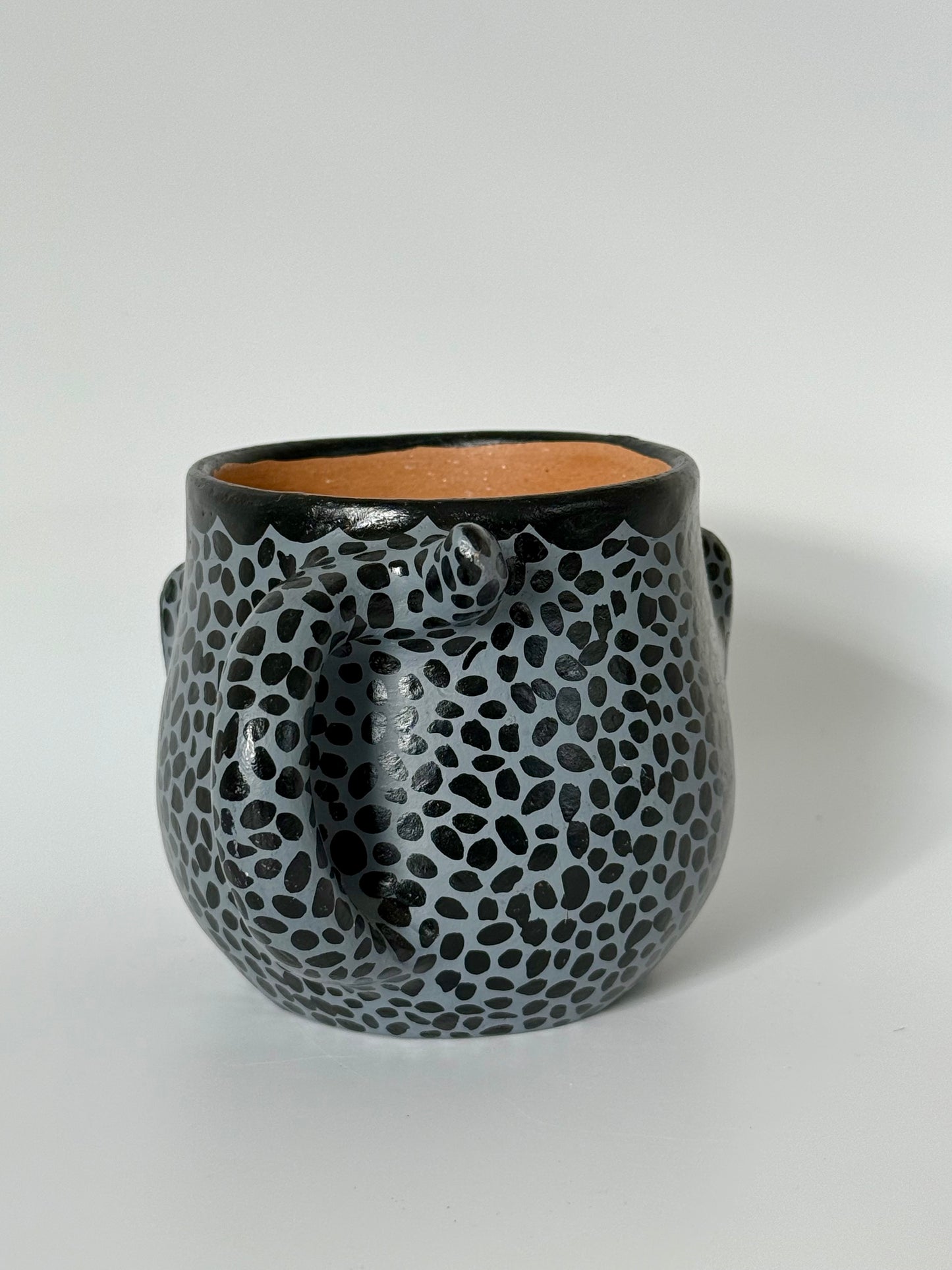 Terracota Jaguar Face Mug - Grey