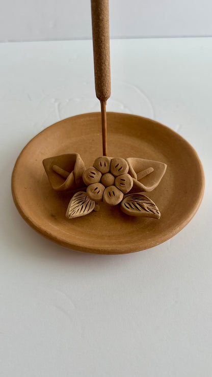 Incense Holder w/3D Alcatraz Flowers