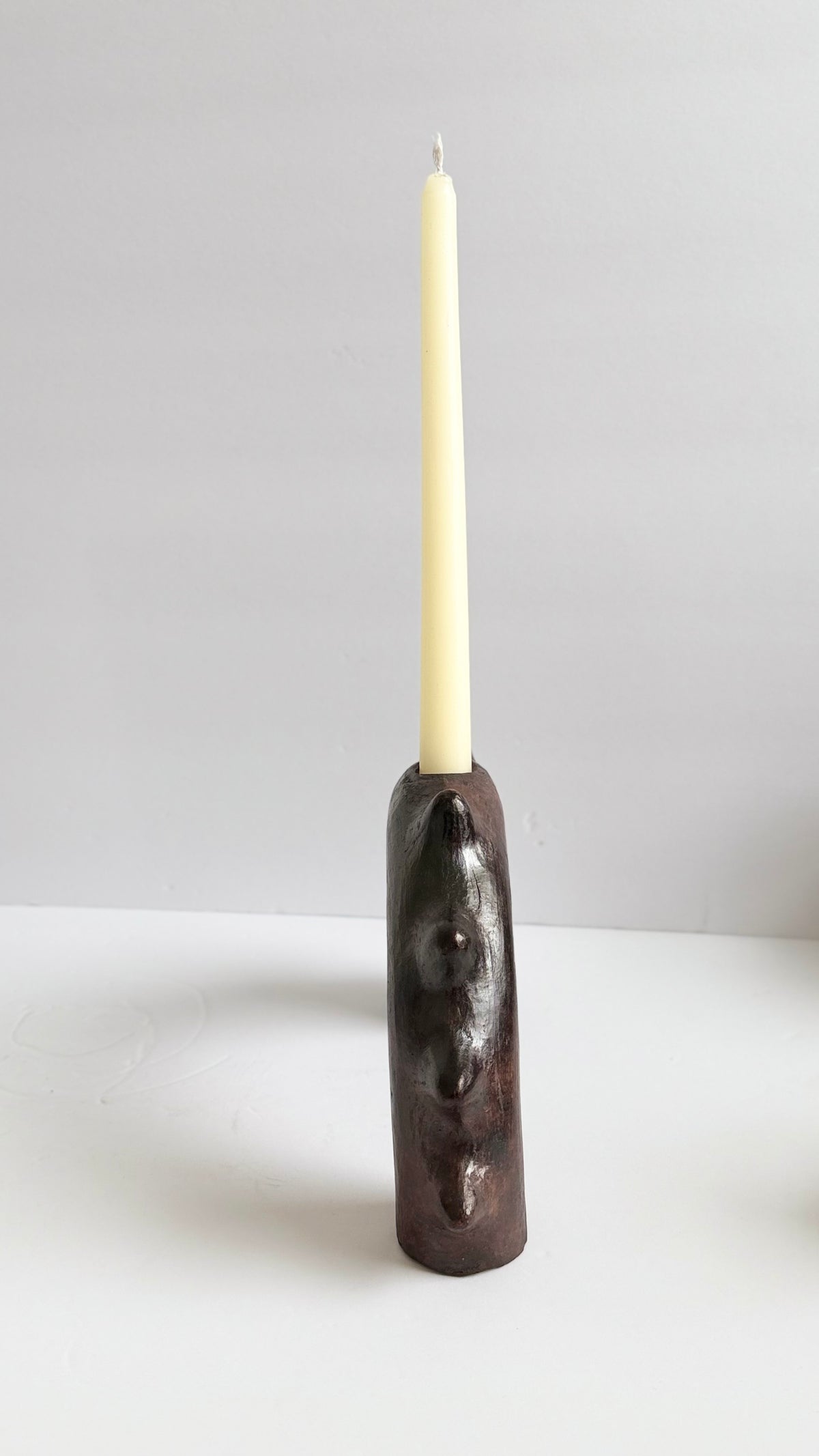 Clay Spiked Arch Candleholder
