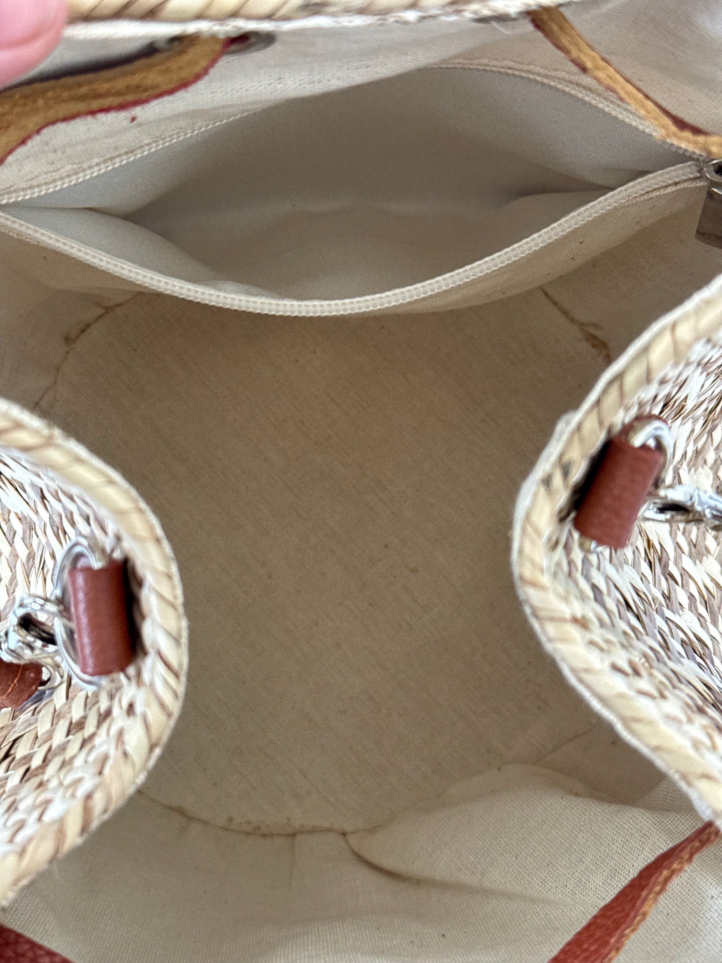 Palm Bucket Bag - Brown Pattern