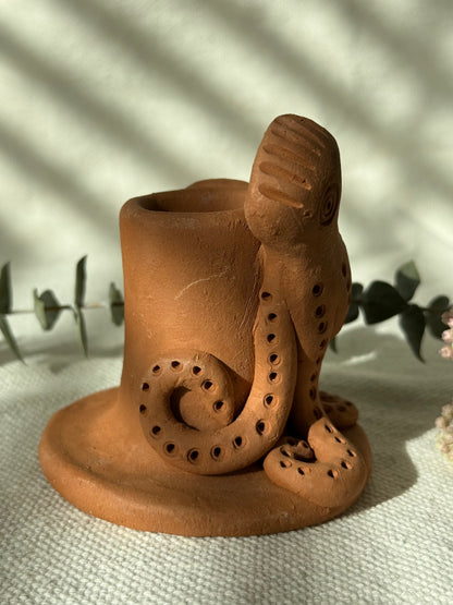 Single Octopus Candle Holder