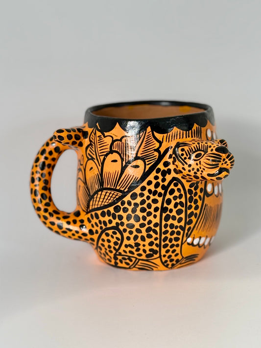 Terracota Jaguar Mug - Yellow