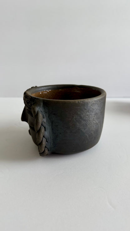 Carita Smoked Clay Mug - Braids