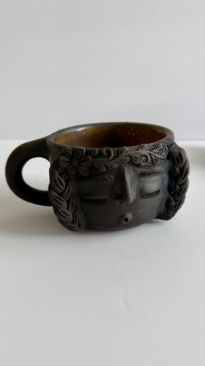 Carita Smoked Clay Mug - Braids