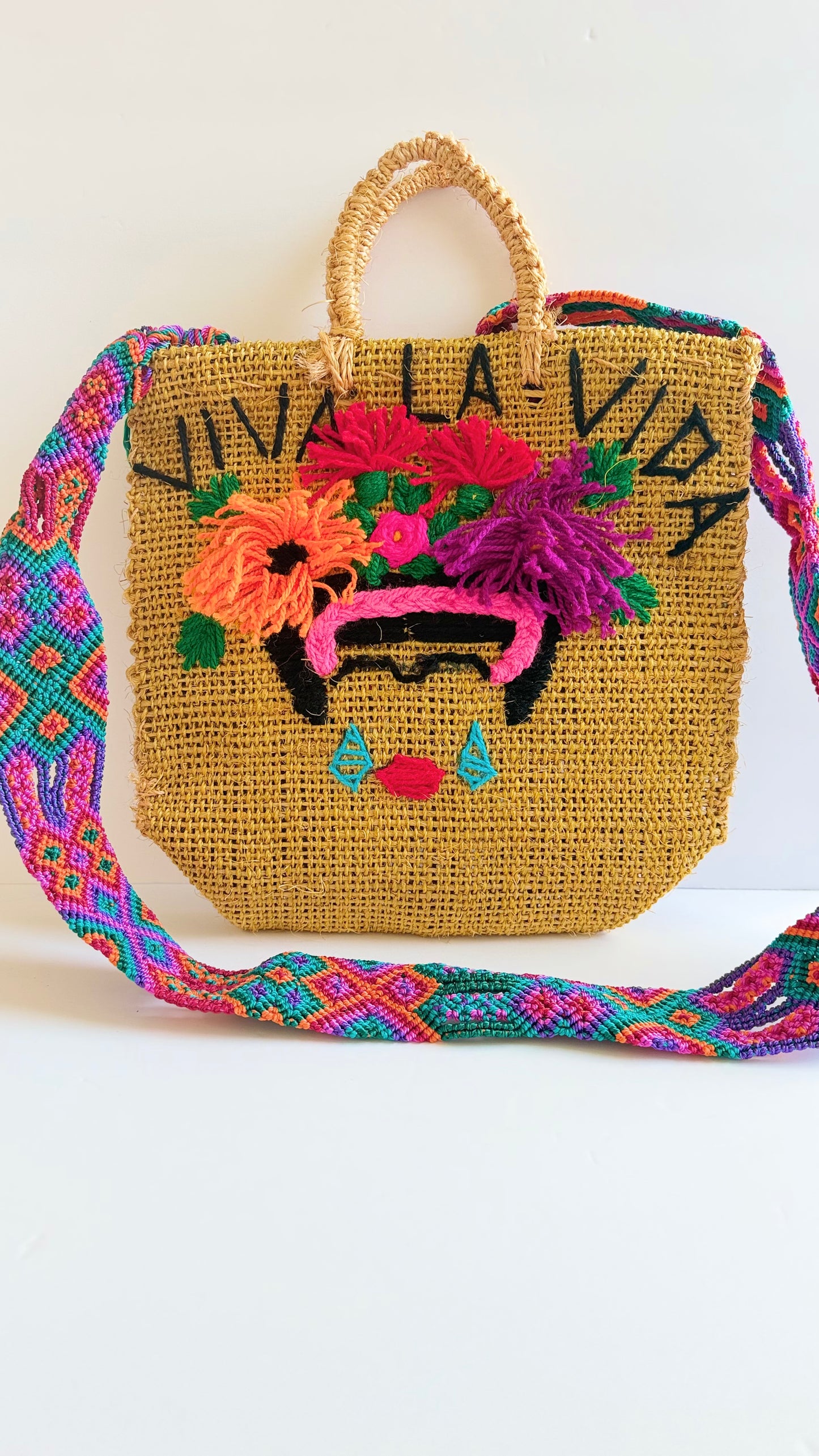 Viva La Vida Ixtle Handbag - Mustard