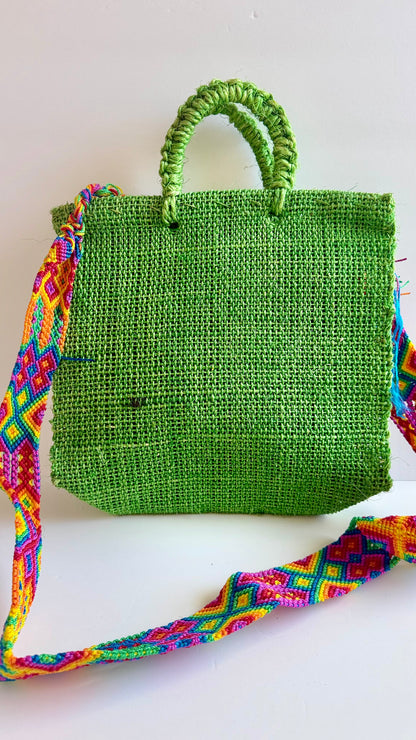 Viva La Vida Ixtle Handbag - Green