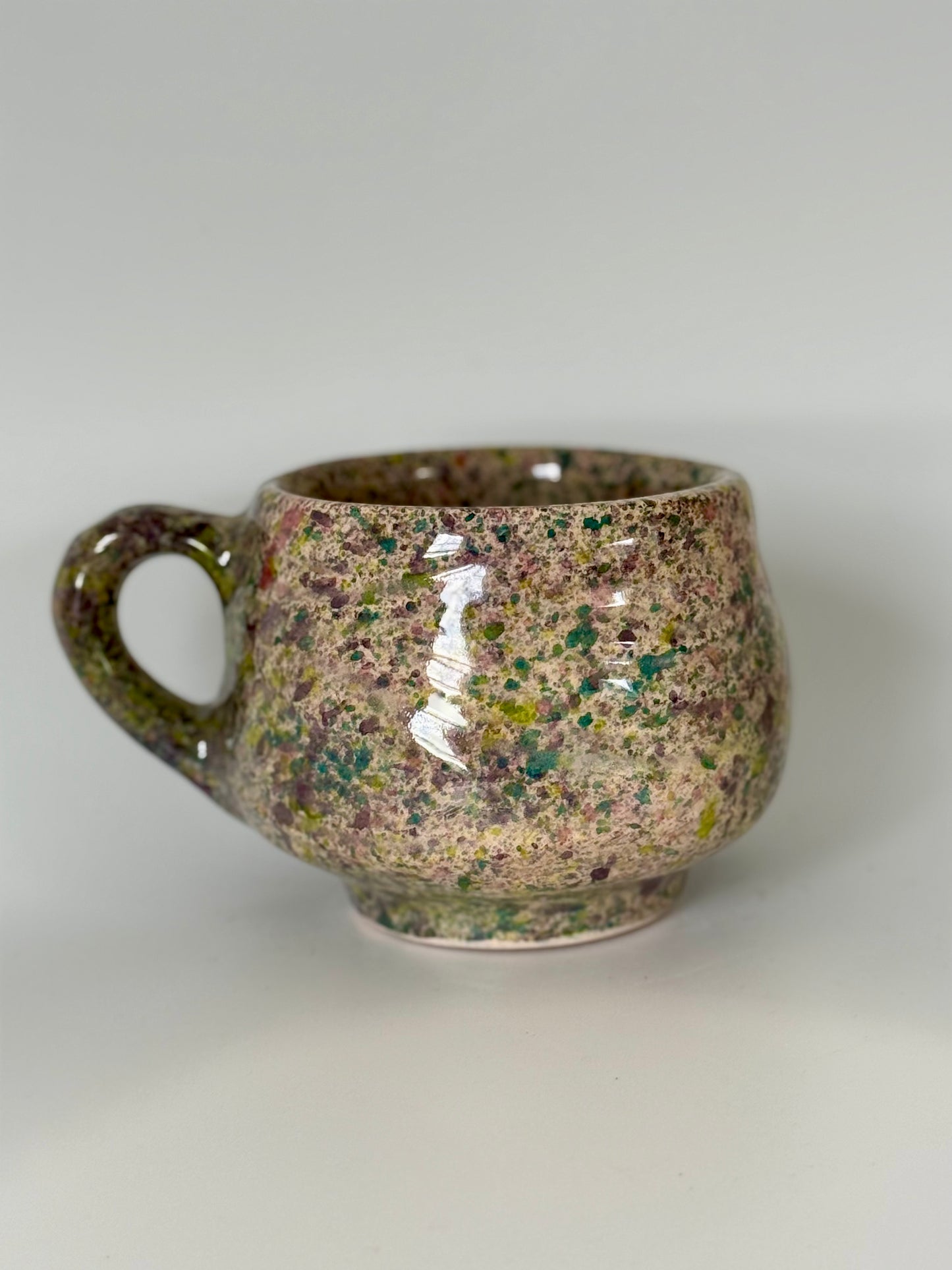 Axolotl Mug - Speckled Green/Purple 6oz