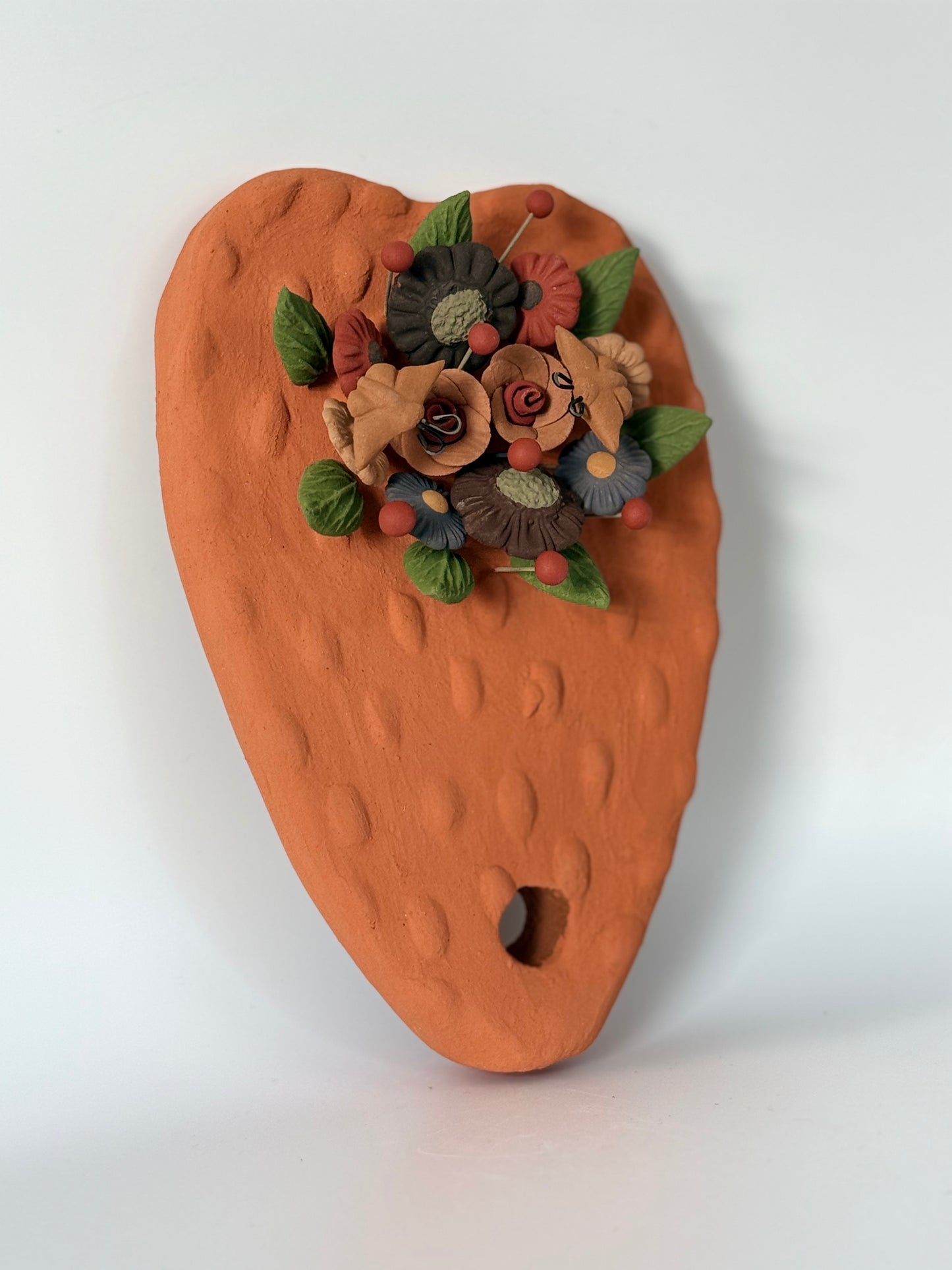 Clay Cactus Wall Decor - Orange