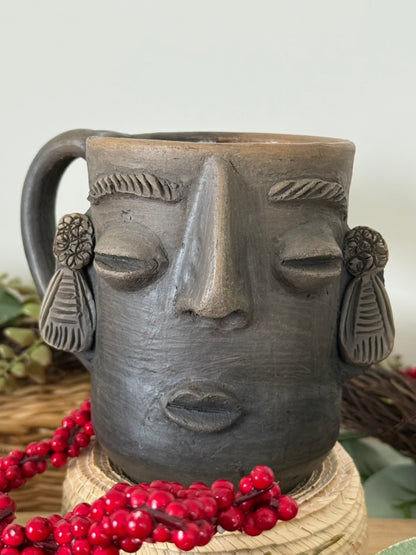 Carita Smoked Clay Mug - Earrings