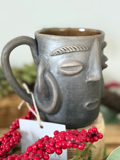 Carita Smoked Clay Mug - Hoops