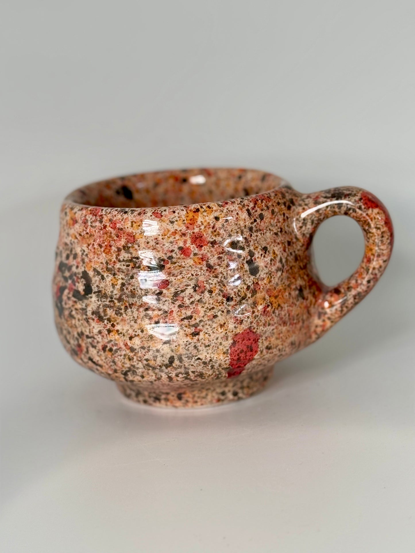 Axolotl Mug - Speckled Orange/Yellow 6oz