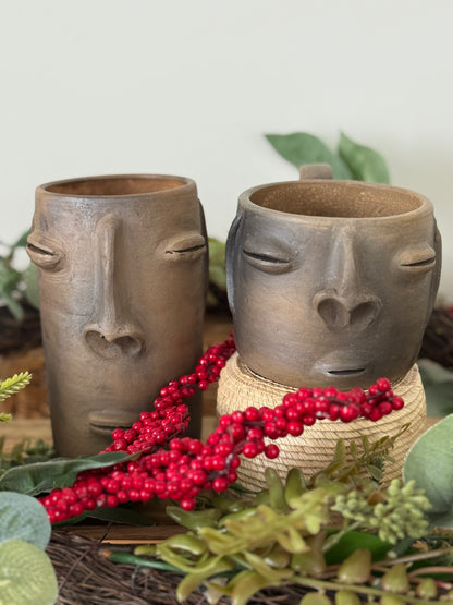 Cara Smoked Clay Tall Cup