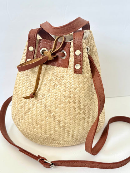 Palm Bucket Bag - Natural