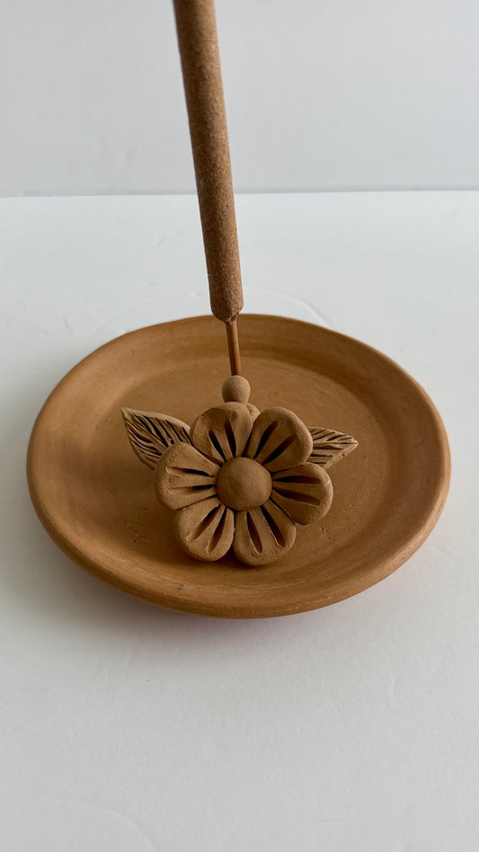 Incense Holder w/3D Single Flower