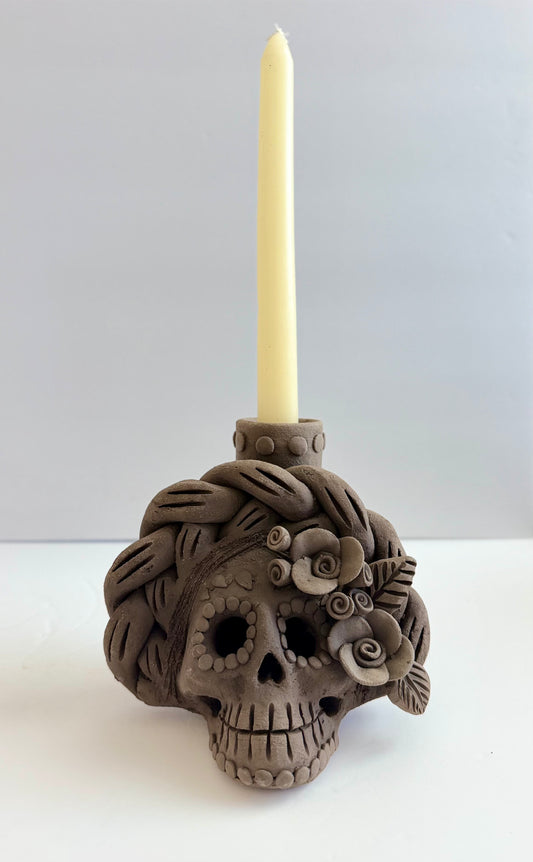 Dia De Muertos Skull/Single Candleholder