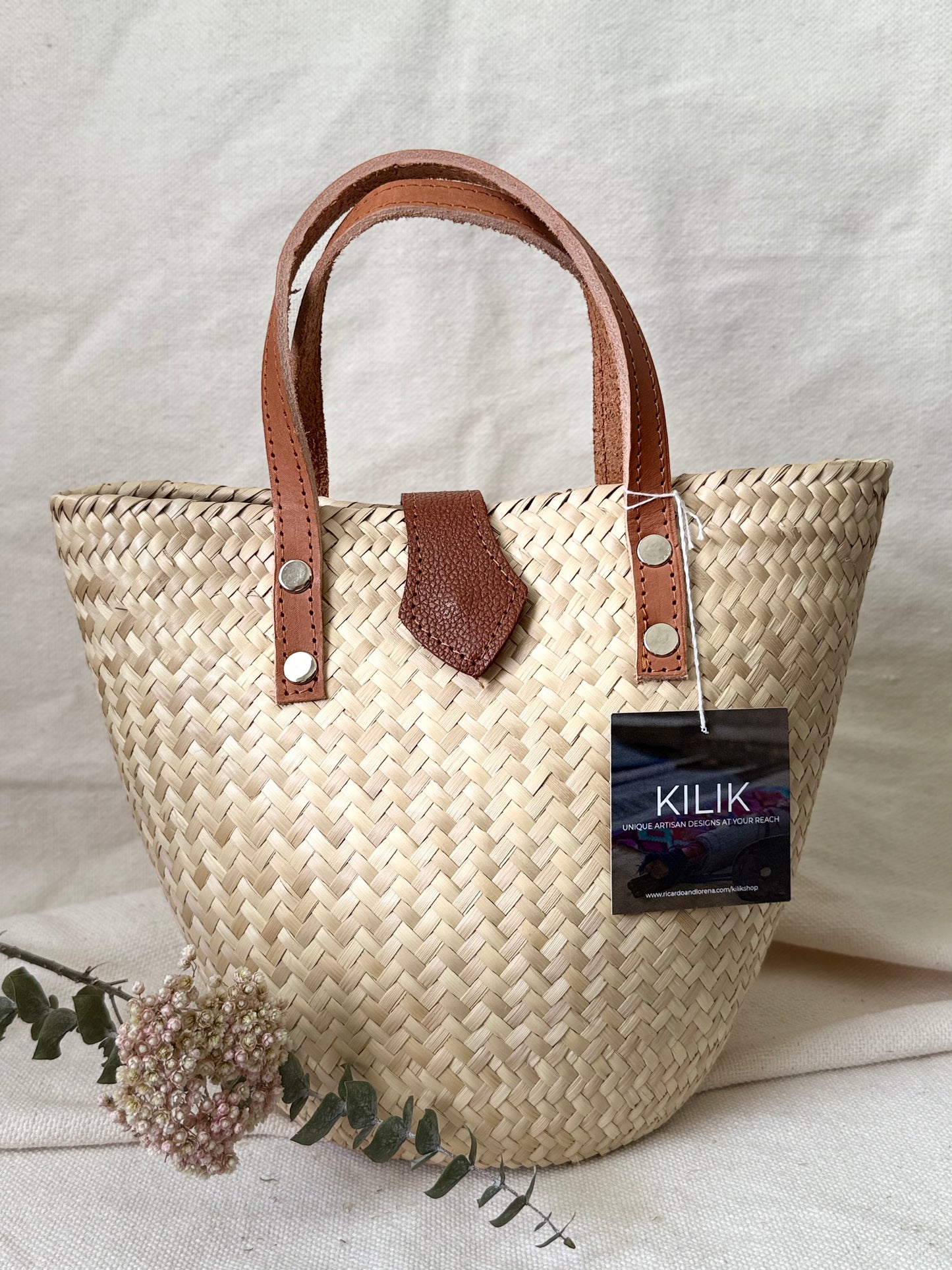 Medium Palm Bag - Natural