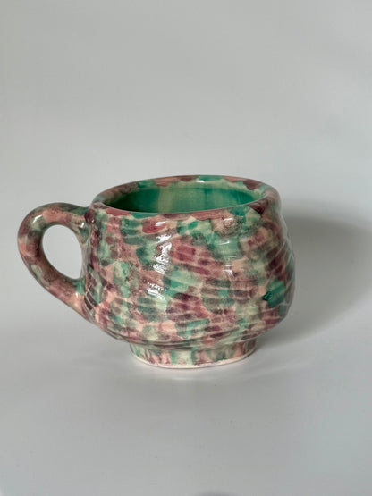 Axolotl Mug - Green/Pink 6oz