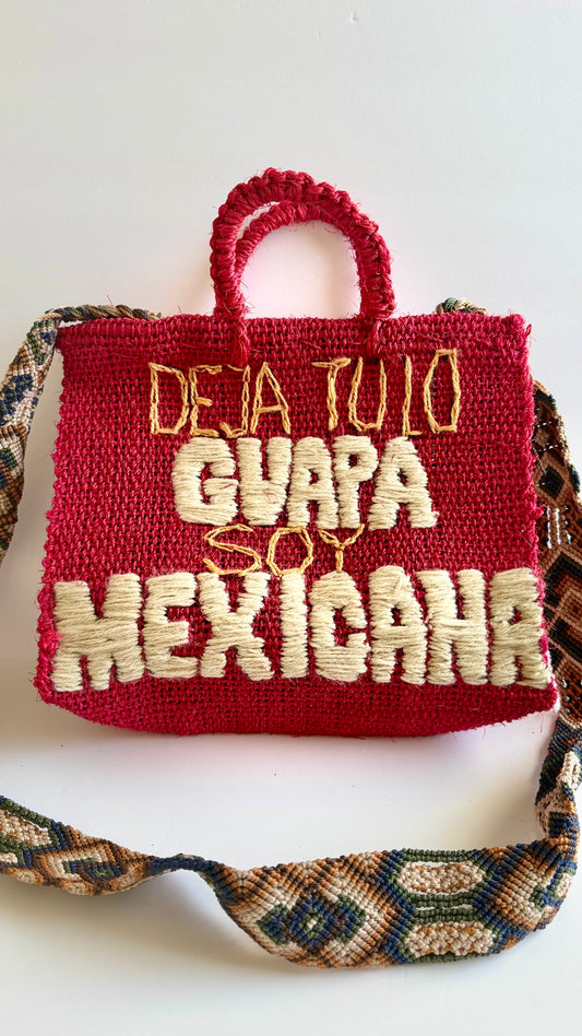 Deja Tu Lo Guapa Ixtle Handbag - Red