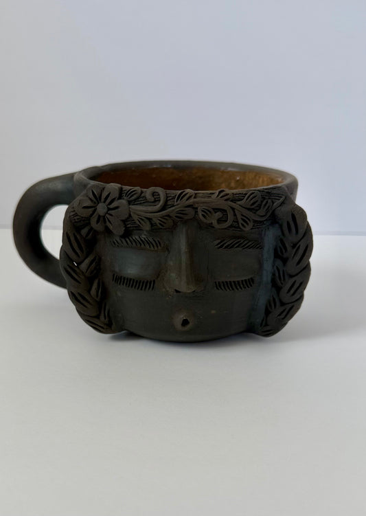 Carita Smoked Clay Mug - Braids