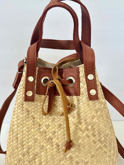 Palm Bucket Bag - Natural