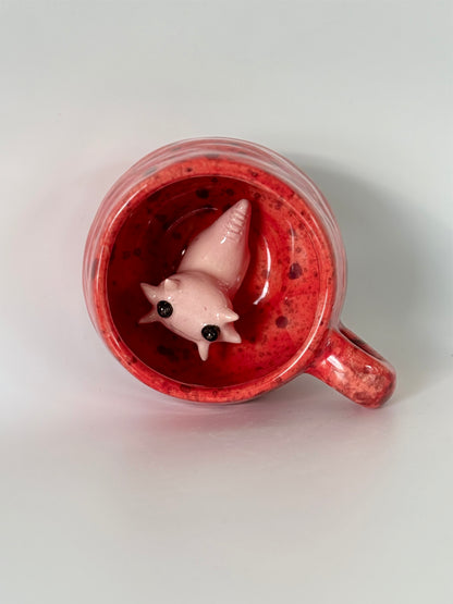 Axolotl Mug - Speckled Red 6oz