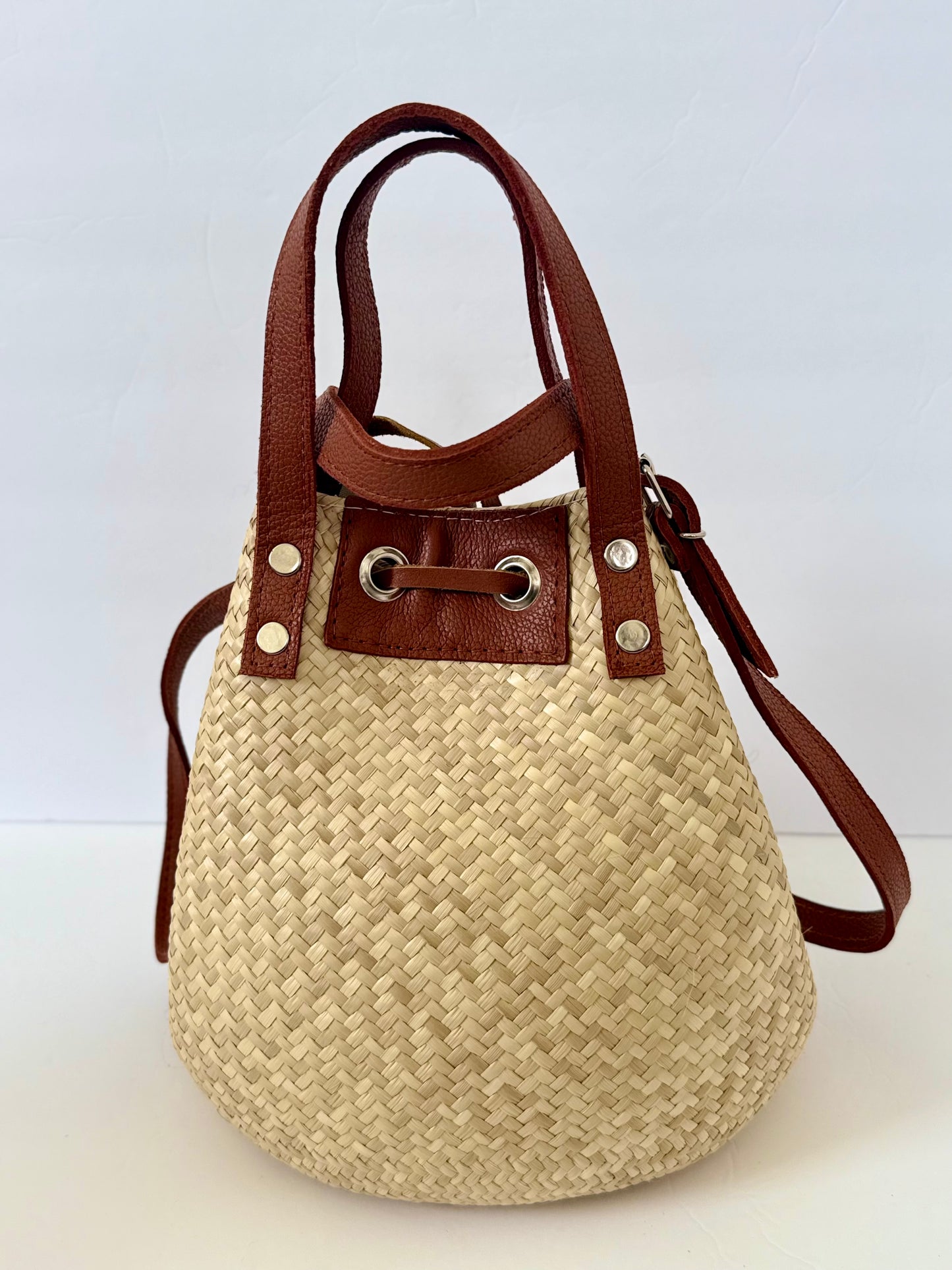 Palm Bucket Bag - Natural
