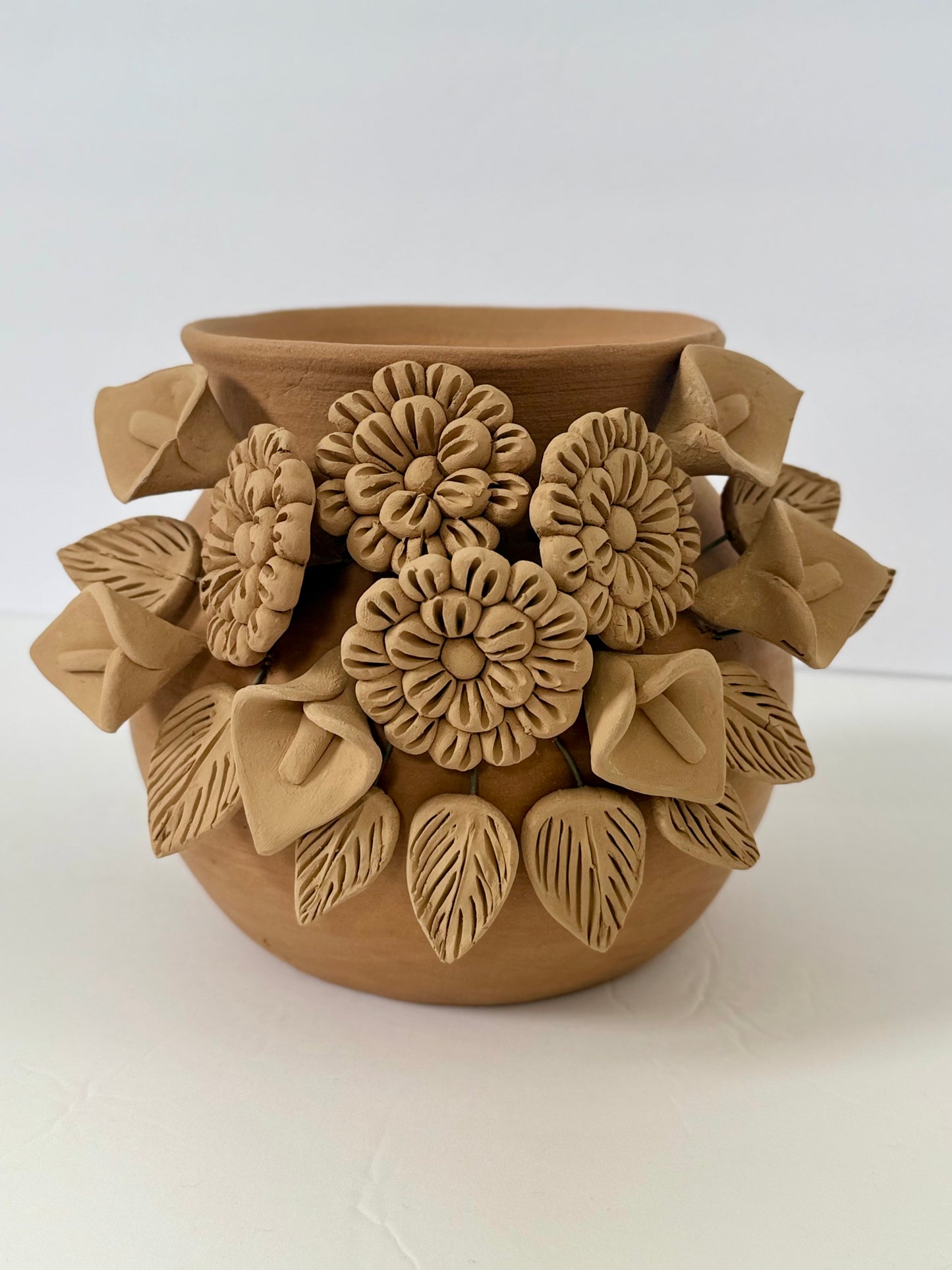 Mini 3D Flowers Vase - Natural Color