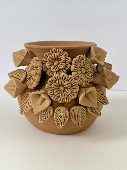 Mini 3D Flowers Vase - Natural Color