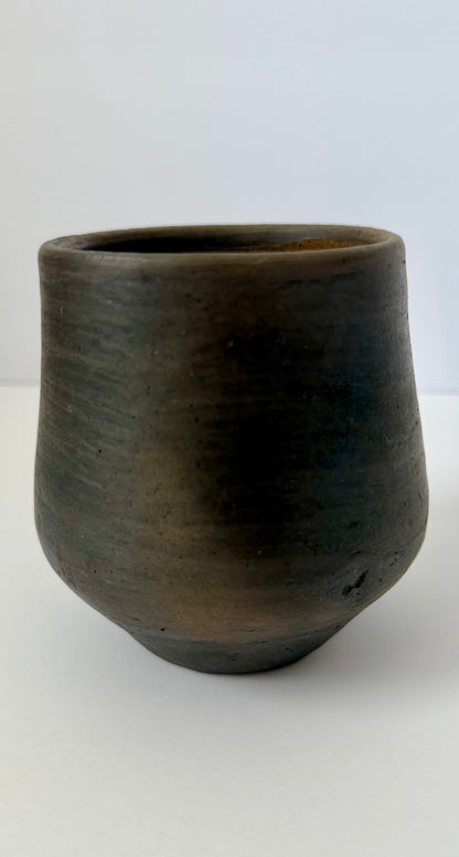 Embroidered Smoked Clay Floral Cup