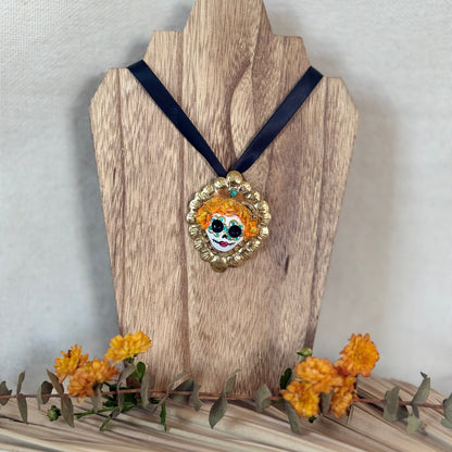 Yellow Catrina Simple Pendant