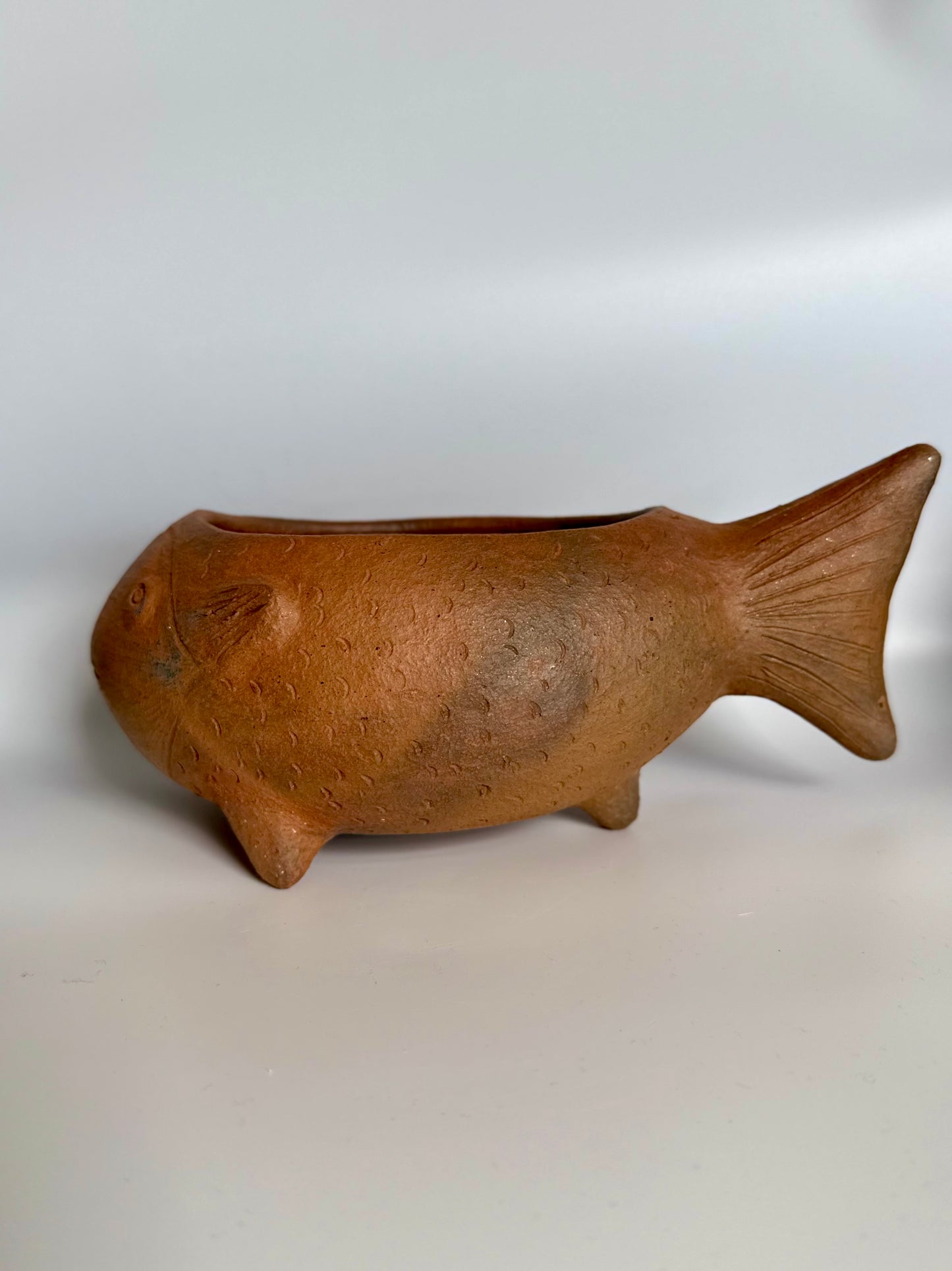 Fish Clay Planter (Natural)