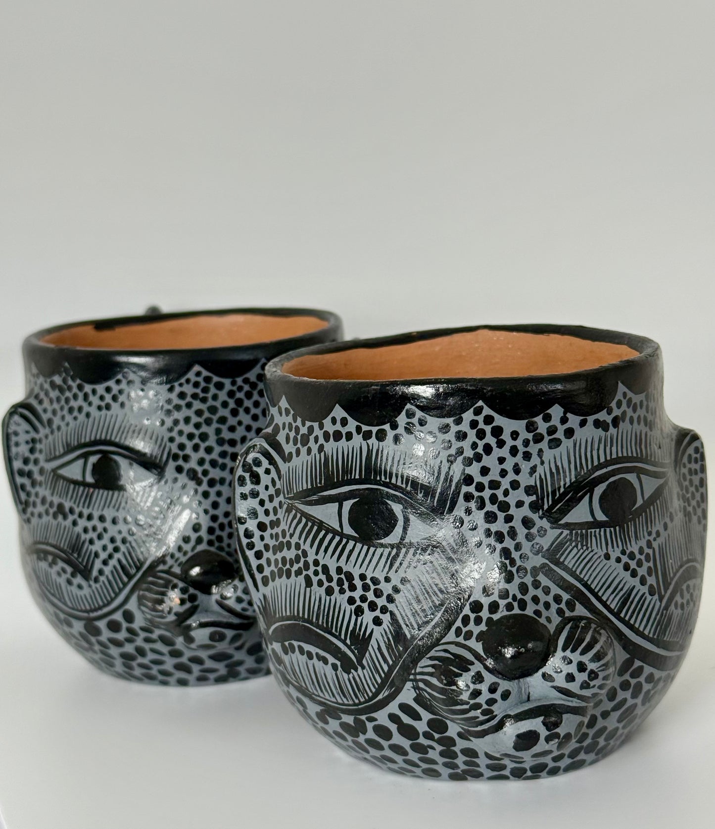 Terracota Jaguar Face Mug - Grey