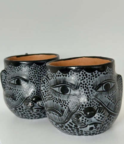 Terracota Jaguar Face Mug - Grey