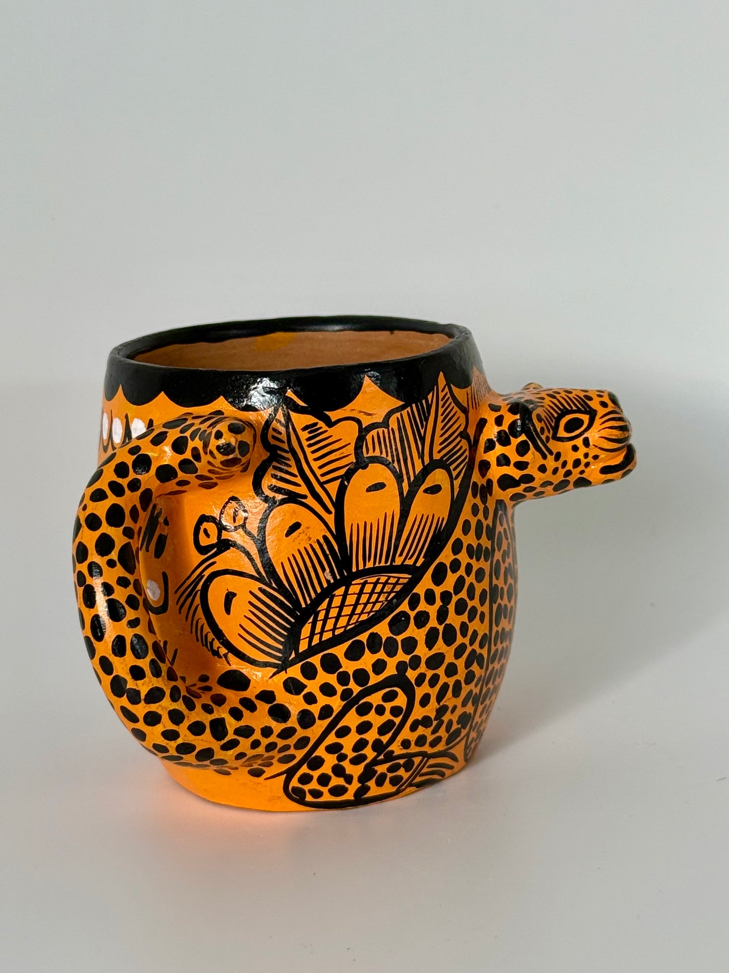 Terracota Jaguar Mug - Yellow