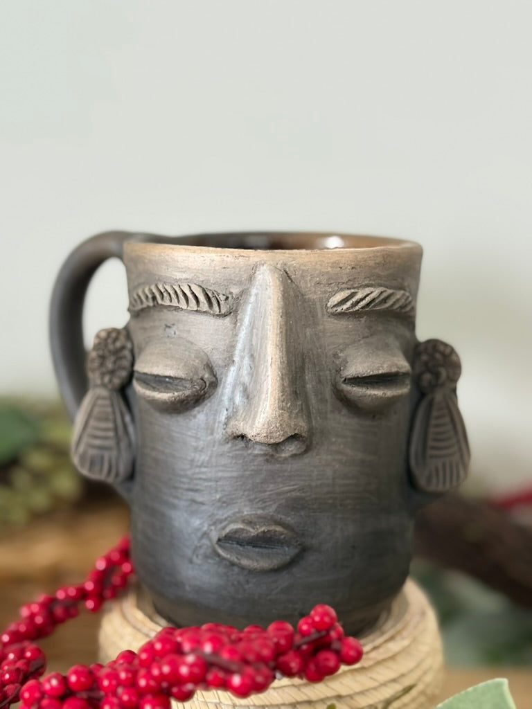 Carita Smoked Clay Mug - Earrings