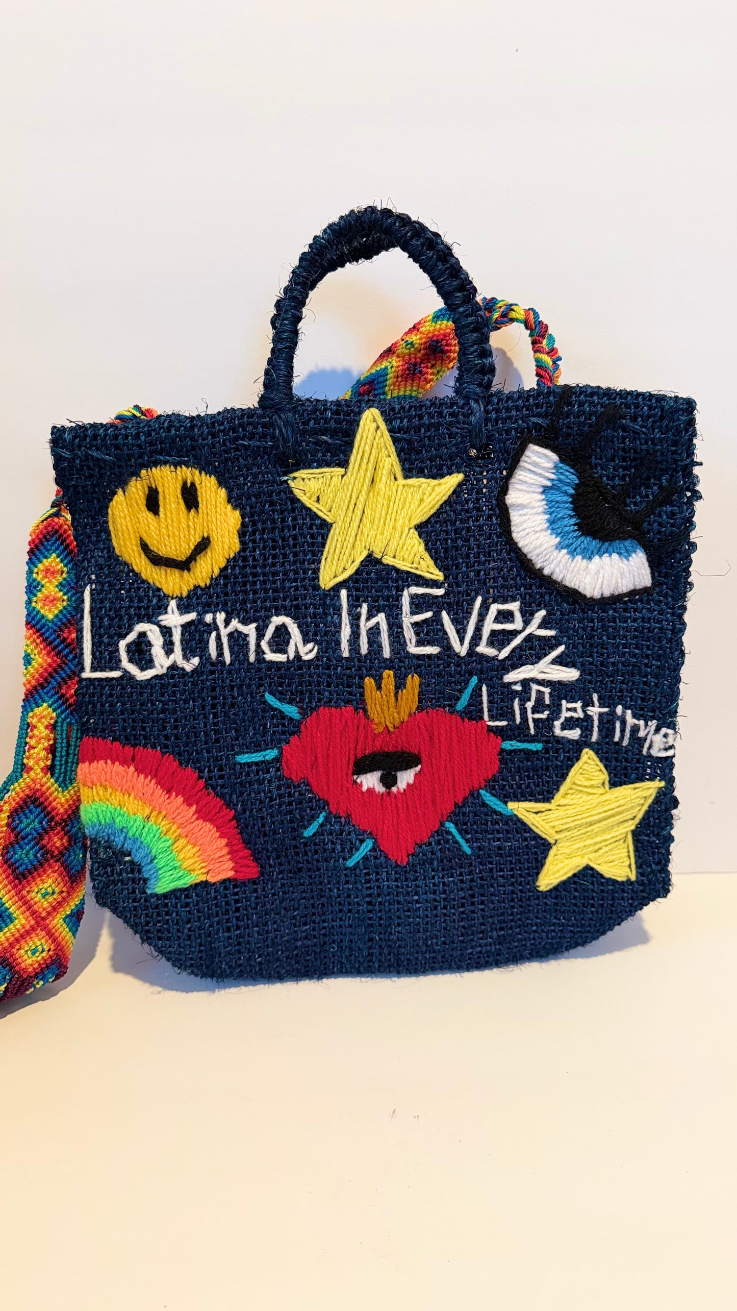 Latina In Every Lifetime Ixtle Handbag - Blue