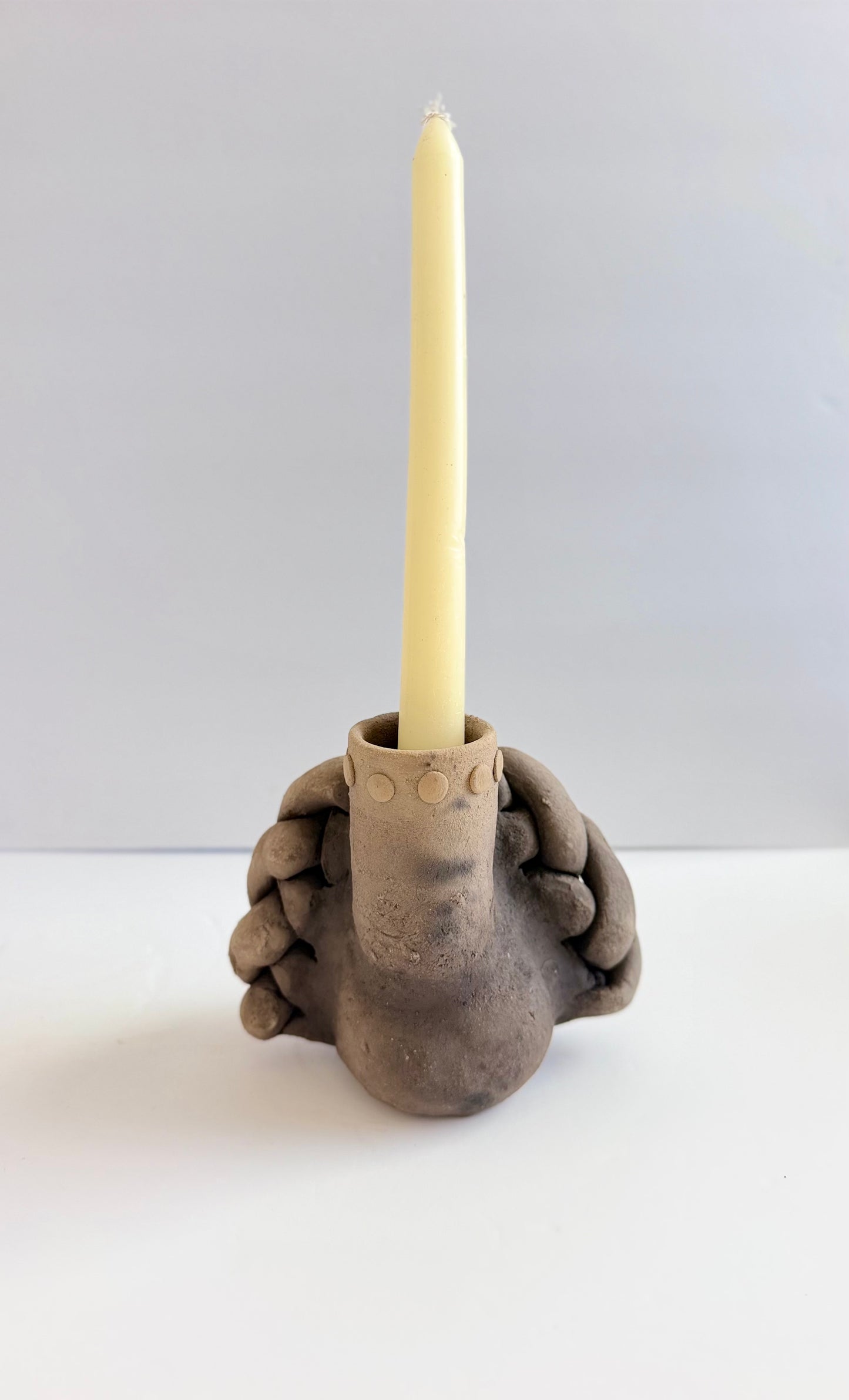 Dia De Muertos Skull/Single Candleholder 3 Flowers