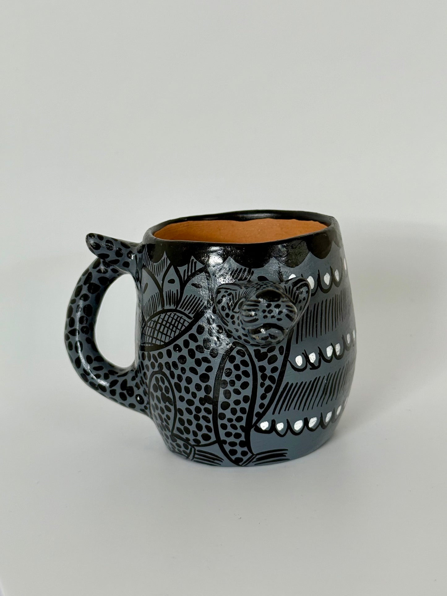 Terracota Jaguar Mug - Grey 2