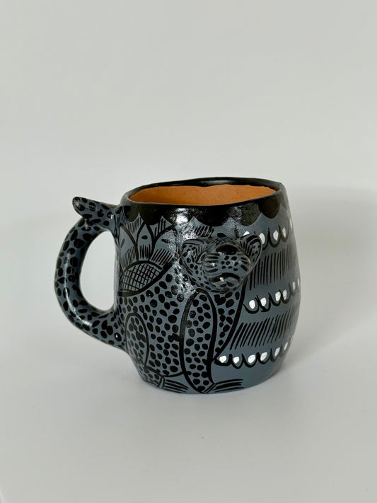 Terracota Jaguar Mug - Grey 2