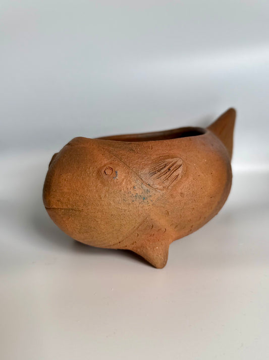 Fish Clay Planter (Natural)
