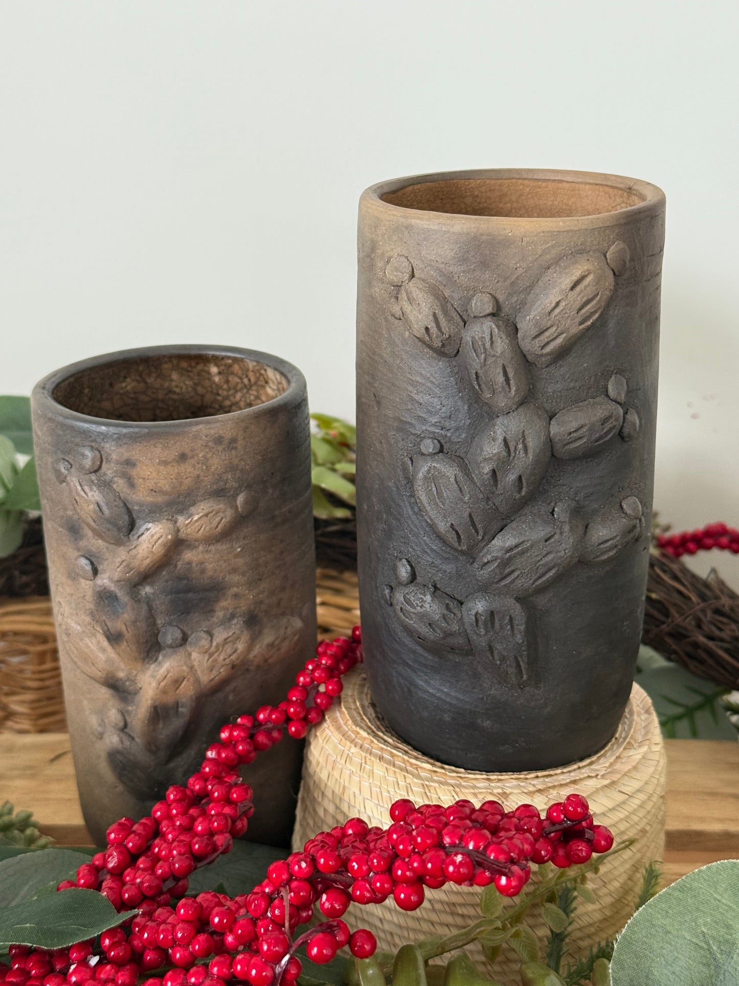 Nopal Smoked Clay Tall Cup
