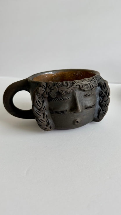 Carita Smoked Clay Mug - Braids