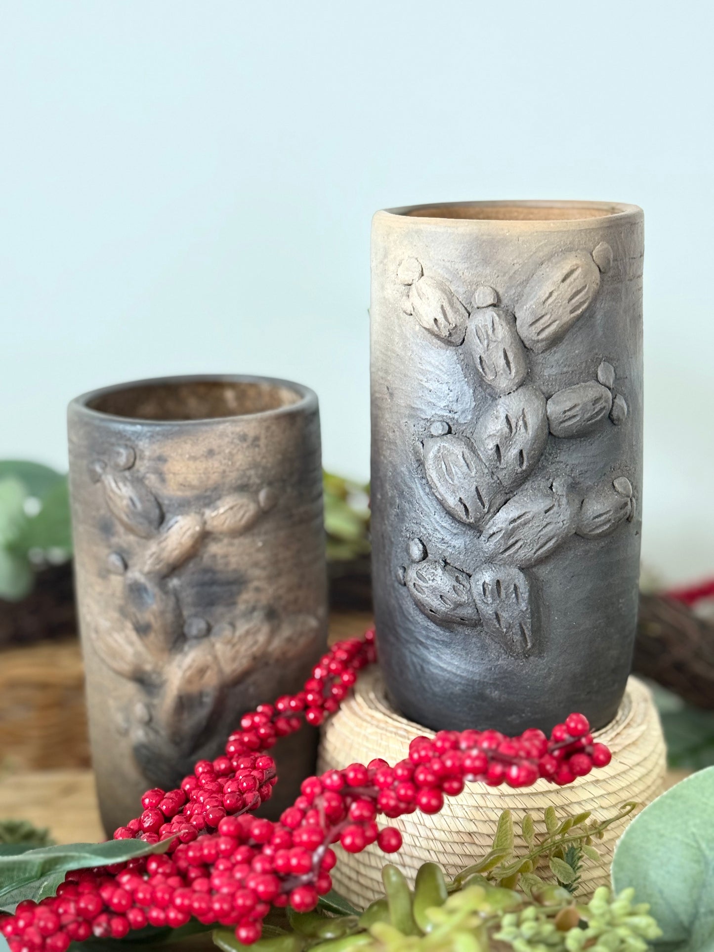 Nopal Smoked Clay Tall Cup
