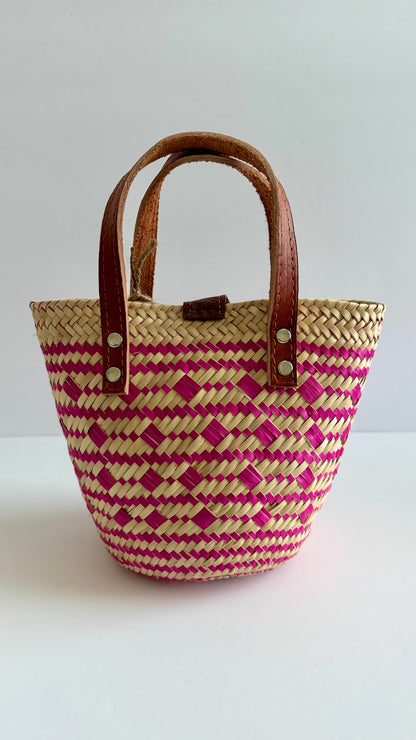 Mini Palm Handbag - Magenta