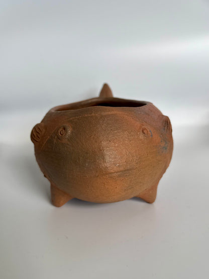 Fish Clay Planter (Natural)