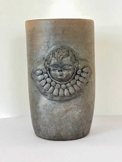 Angel Smoked Clay Tall Cup - 3D