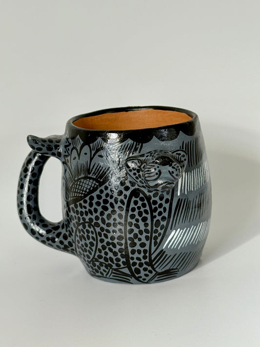 Terracota Jaguar Mug - Grey