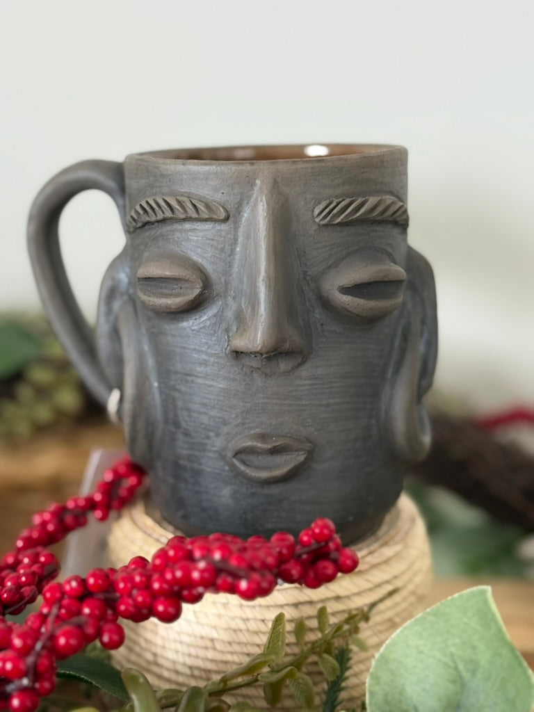 Carita Smoked Clay Mug - Hoops
