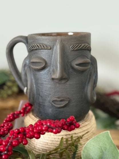 Carita Smoked Clay Mug - Hoops