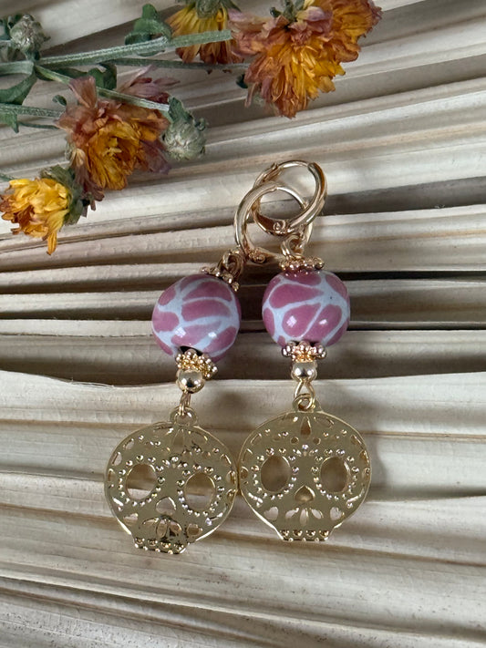 Talavera Catrina Earrings - Pink